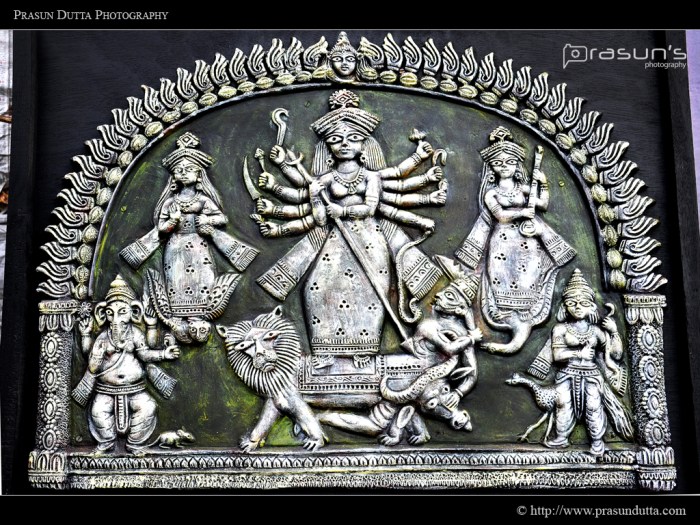 Wooden Devi Durga
