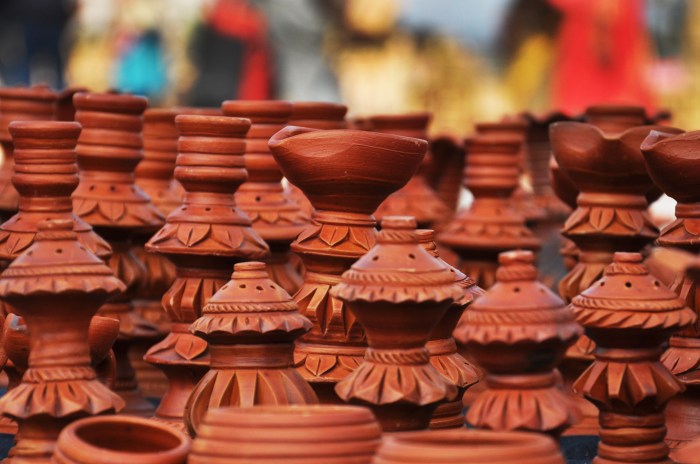 TERRACOTTA MATERIALS -  West Bengal State Handicraft Expo 2011, Milan Mela Prangan, Science City, Kolkata, West Bengal, India